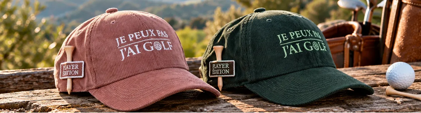 Casquettes Player Edition JPJG Redwood et Forest Night avec porte-tee latéral intégré